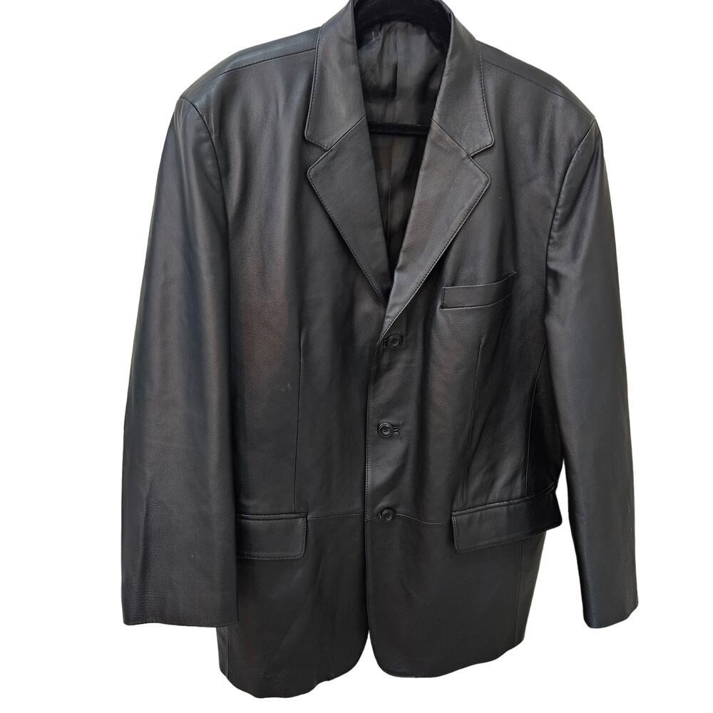 Men's Leather Jacket by J. Ferrar, size Large